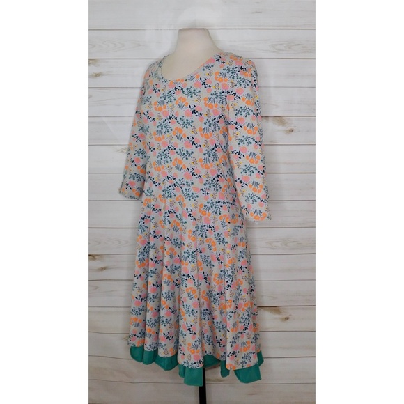 Matilda Jane Floral Dress with Green Ruffle - Picture 5 of 7